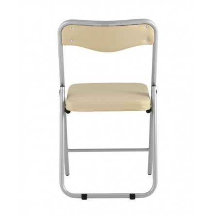 складной Джонни экокожа кремовый каркас металлик