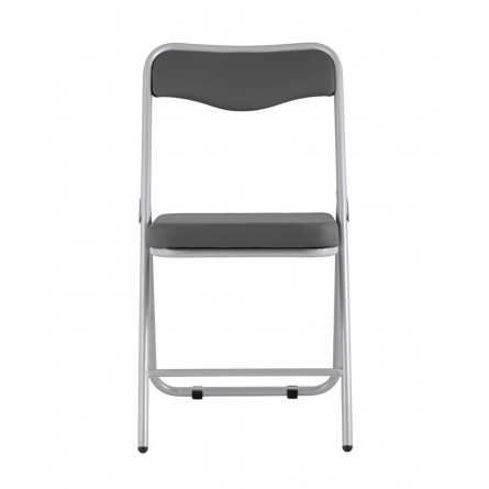 складной Джонни экокожа серый каркас металлик