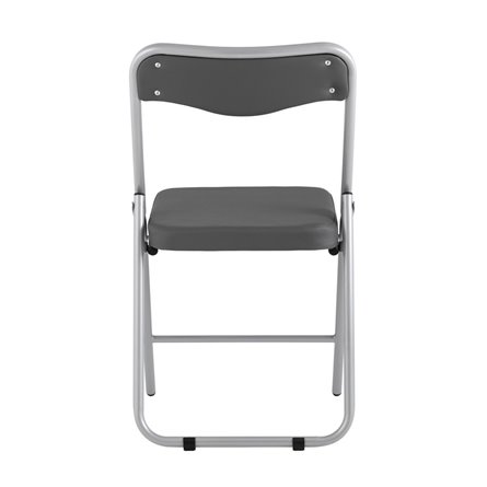 складной Джонни экокожа серый каркас металлик