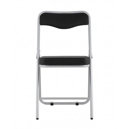 складной Джонни экокожа черный каркас металлик