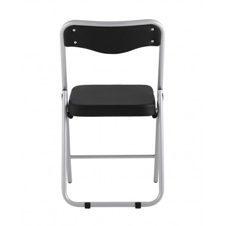 складной Джонни экокожа черный каркас металлик