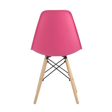 Style DSW маджента, литой полипропилен, стальной каркас, натуральный массив бука