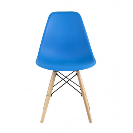 Style DSW циан, литой полипропилен, стальной каркас, натуральный массив бука