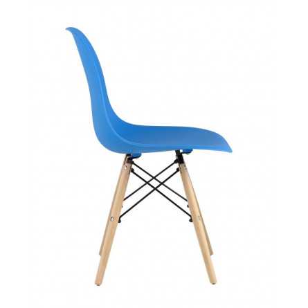 Style DSW циан, литой полипропилен, стальной каркас, натуральный массив бука