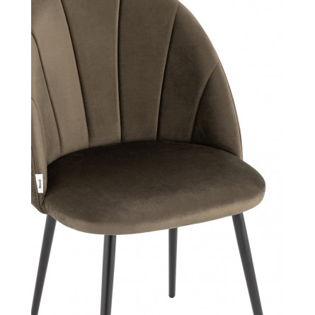 для кухни Логан NEW велюр коричневый металлические ножки