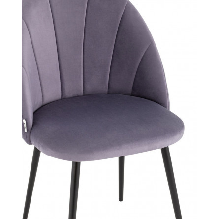 для кухни Логан NEW велюр пыльно-сиреневый металлические ножки