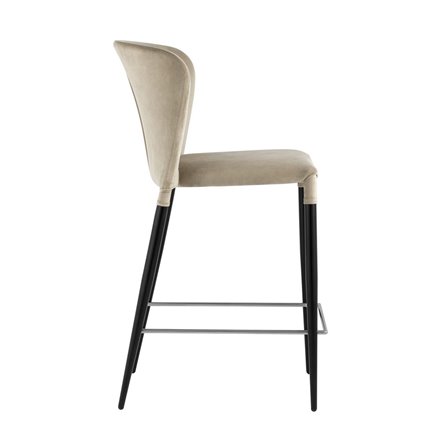 Лори велюр бежевый ножки металл