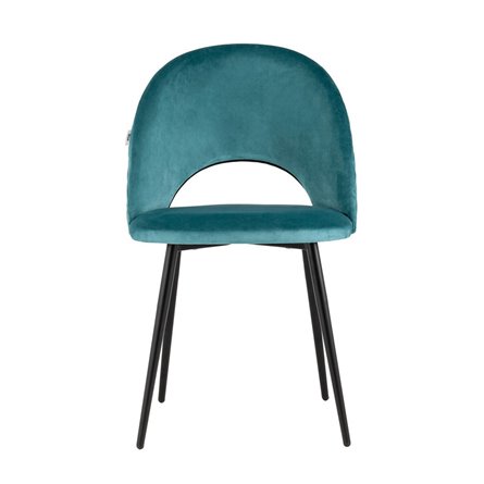 Меган NEW велюр с ромбами сине-зелёный ножки металл чер