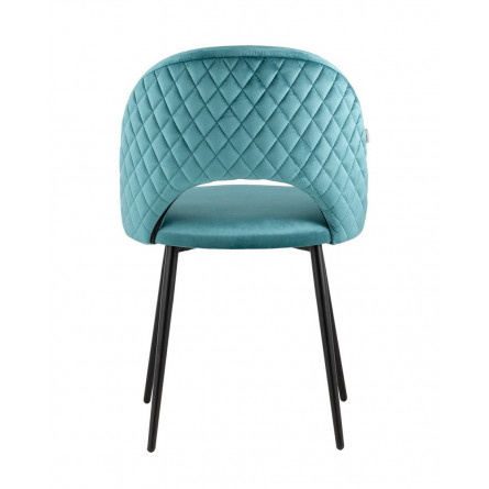 Меган NEW велюр с ромбами сине-зелёный ножки металл чер