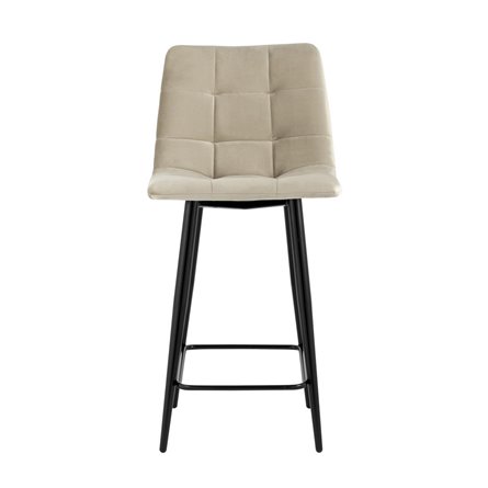 Джанго велюр бежевый ножки металл высота сиденья 60 см