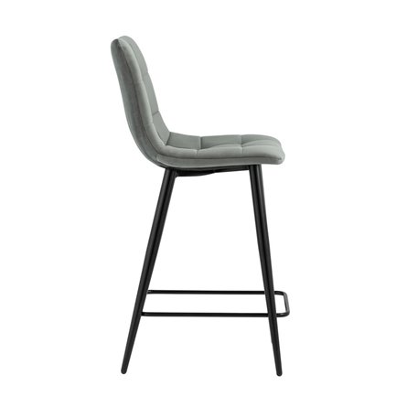 Джанго велюр серый ножки металл высота сиденья 60 см