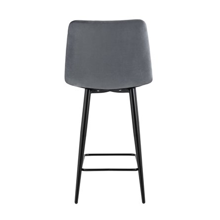 Джанго велюр тёмно-серый ножки металл высота сиденья 60 см