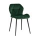 обеденный Эдвин велюр зелёный ножки металлические