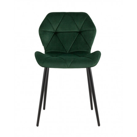 обеденный Эдвин велюр зелёный ножки металлические