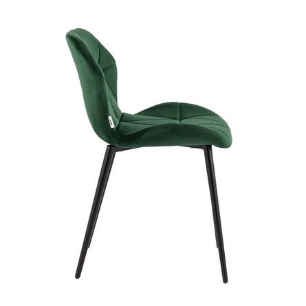 обеденный Эдвин велюр зелёный ножки металлические