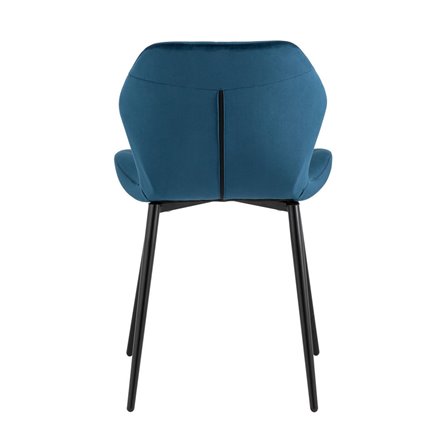 обеденный Эдвин велюр синий ножки металлические