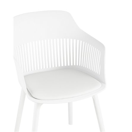 Crocus с подушкой из экокожи пластиковый каркас белый