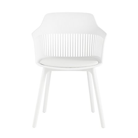 Crocus с подушкой из экокожи пластиковый каркас белый