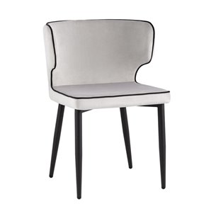 Матео с кантом велюр светло-серый