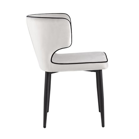 Матео с кантом велюр светло-серый