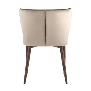 Матео с кантом велюр шампань ножки дерево