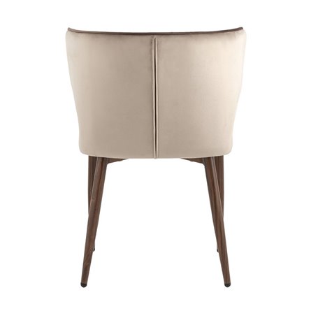 Матео с кантом велюр шампань ножки дерево