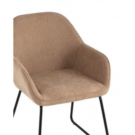 Чак бежевый обивка ткань на металлических полозьях