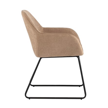 Чак бежевый обивка ткань на металлических полозьях