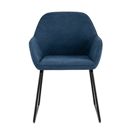 Чак синий обивка ткань на металлических полозьях