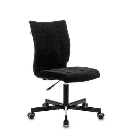 офисное Бюрократ CH-330M/LT-20 без подлокотников чёрный крестовина металл