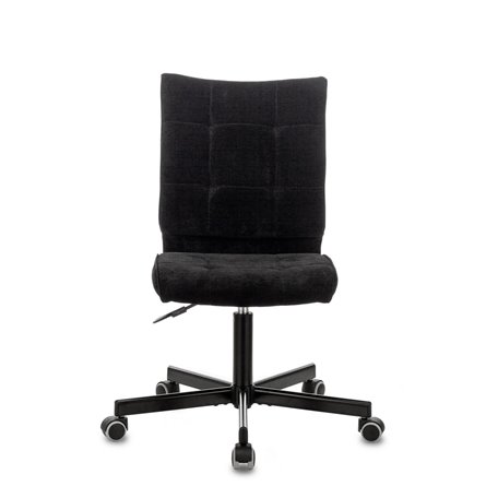 офисное Бюрократ CH-330M/LT-20 без подлокотников чёрный крестовина металл