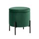 Грейс с ящиком велюр зелёный ножки металл