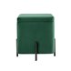 Грейс квадрат с ящиком велюр зелёный ножки металл