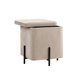 Грейс квадрат с ящиком велюр серо-бежевый ножки металл Грейс квадрат с ящиком велюр серо-бежевый ножки металл