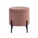 Грейс с ящиком велюр пыльно-розовый ножки металл
