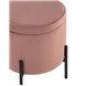 Грейс с ящиком велюр пыльно-розовый ножки металл