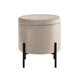 Грейс с ящиком велюр серо-бежевый на металлических черных ножках Грейс с ящиком велюр серо-бежевый на металлических черных ножках