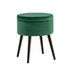 Клайс с ящиком велюр зелёный ножки металл черные