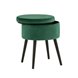 Клайс с ящиком велюр зелёный ножки металл черные Клайс с ящиком велюр зелёный ножки металл черные