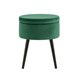 Клайс с ящиком велюр зелёный ножки металл черные Клайс с ящиком велюр зелёный ножки металл черные