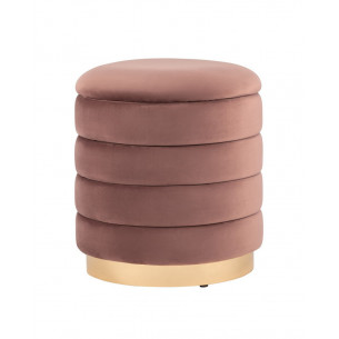 с ящиком Франсис велюр пыльно-розовый с декодированным основанием