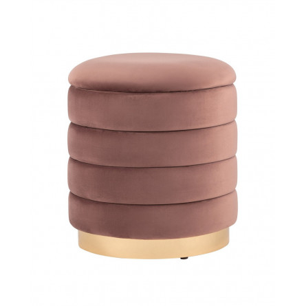 с ящиком Франсис велюр пыльно-розовый с декодированным основанием