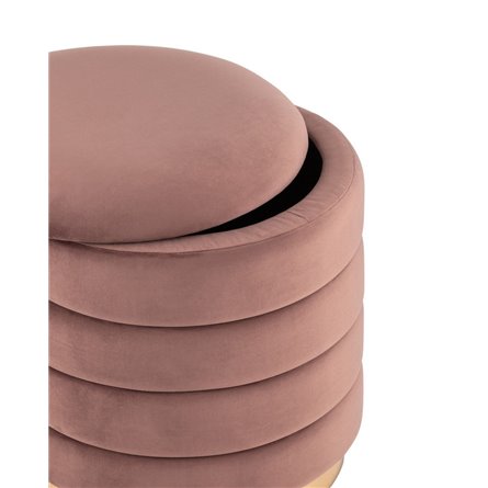 с ящиком Франсис велюр пыльно-розовый с декодированным основанием