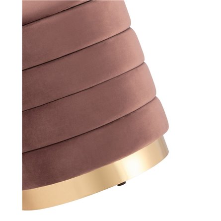 с ящиком Франсис велюр пыльно-розовый с декодированным основанием