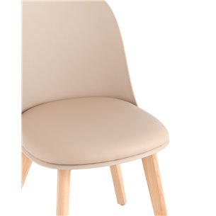 Флекс на деревянных ножках велюр серый