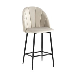 Логан велюр бежевый