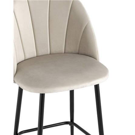 Логан велюр бежевый