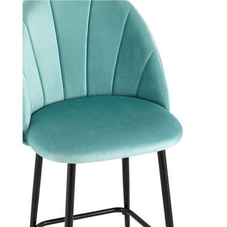 Логан NEW велюр пыльно-голубой