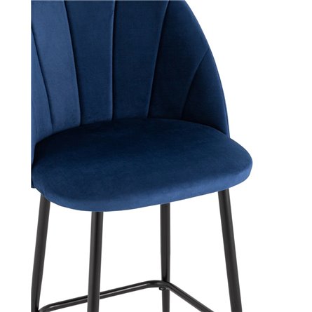 Логан велюр синий