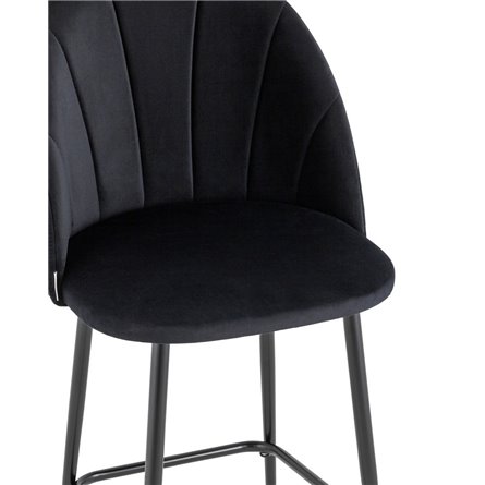 Логан велюр черный